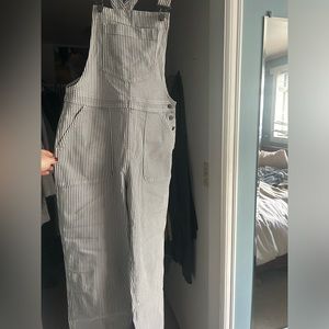 Size medium, UpWest striped overalls. These are brand new and never been worn